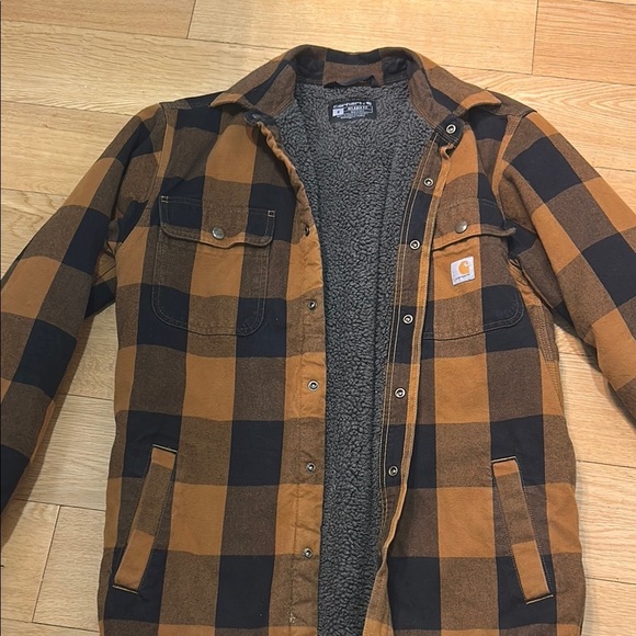 Carhartt Brown and Black Lightweight Shirt Jacket
